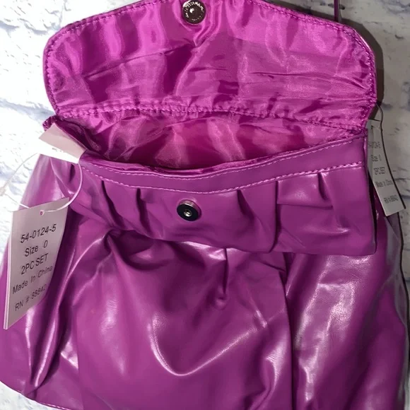 Y2K Purple 2pc Puffer Shoulder Bag Purse✨NWT - Picture 4 of 7